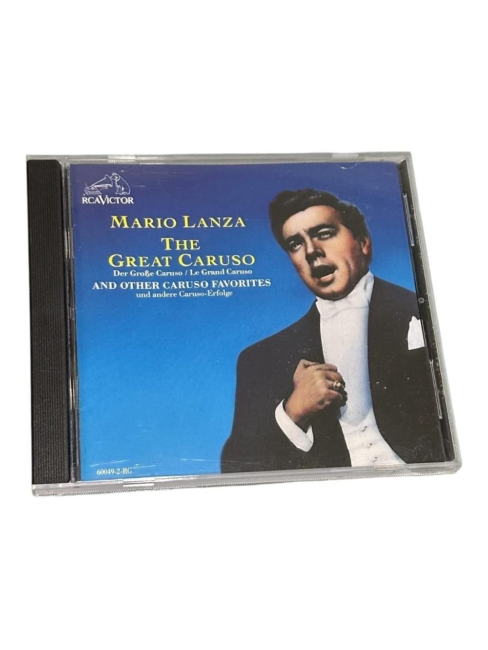 Mario Lanza CD The Great Caruso 1989 Opera RCA Victor Blue Compilation